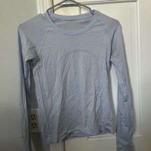 Lululemon Light Blue Long Sleeve Swiftly Tech, Good Condition, Size 4